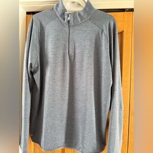 Men’s Peter Millar Stealth Performance Quarter Zip - Steel Color